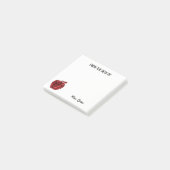 Post-it® Du bureau de l'étincelle rouge d'Apple de (Incliné)