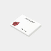 Post-it® Du bureau de l'étincelle rouge d'Apple de (Incliné)