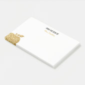 Post-it® Du bureau de l'or personnalisé par professeur (Incliné)