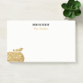 Post-it® Du bureau de l'or personnalisé par professeur (Bureau)