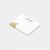 Post-it® Du bureau de l'or personnalisé par professeur (Incliné)