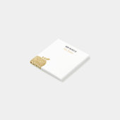 Post-it® Du bureau de l'or personnalisé par professeur (Incliné)