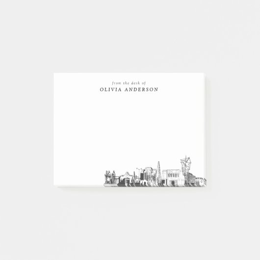 Post-it® Du bureau de Mesa Skyline Personnalisé (Devant)