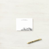 Post-it® Du bureau de Myrtle Beach Skyline Personnalisé (Sur un bureau)