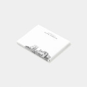 Post-it® Du bureau de Myrtle Beach Skyline Personnalisé (Incliné)