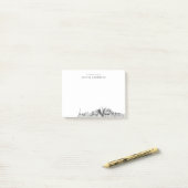 Post-it® Du bureau de Nashville Skyline Personnalisé (Sur un bureau)