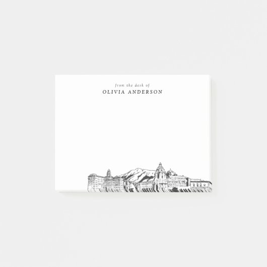 Post-it® Du bureau de Pasadena Skyline Personnalisé (Devant)