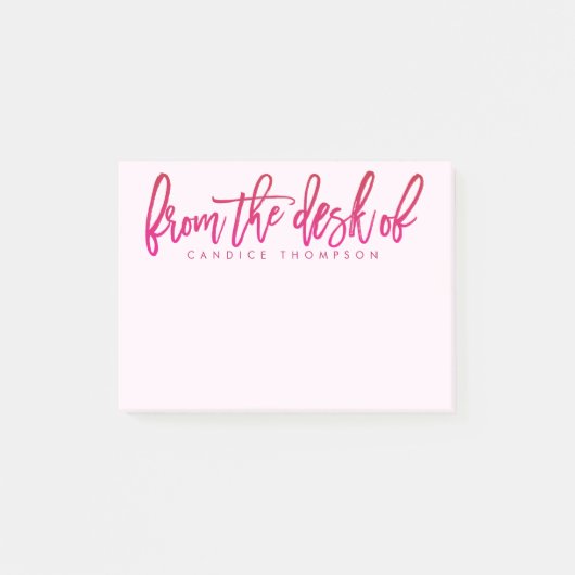 Post-it® Du Bureau De Personnalisé (Devant)