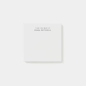 Post-it® Du bureau de Simple Monogram Grey (Devant)