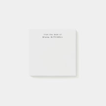 Du bureau de Simple Monogram Grey