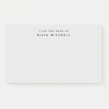 Du bureau de Simple Monogram Grey