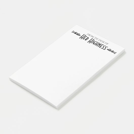 Post-it® Du bureau de Son Altesse (Incliné)