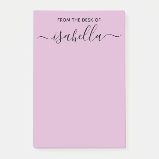 Post-it® Du bureau de votre typographie élégante nommée (Devant)