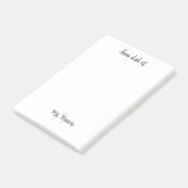 Post-it® du bureau d'entendre ajouter nom de l'enseignant s (Incliné)
