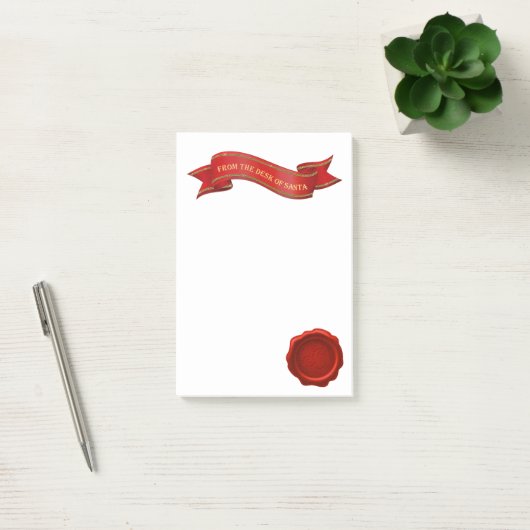 Post-it® Du bureau des notes de post-it de Père Noël (Bureau)