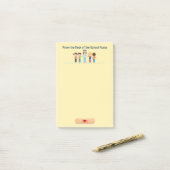 Post-it® Du bureau des notes de post-it d'infirmière (Sur un bureau)