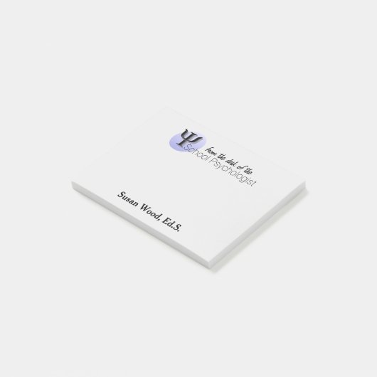 Post-it® Du bureau des post-its de psychologue d'école (Incliné)