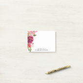 Post-it® Du Bureau Du Bouquet D'Aquarelle Romantique (Sur un bureau)