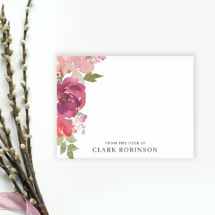 Post-it® Du Bureau Du Bouquet D'Aquarelle Romantique