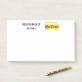Post-it® Du bureau du chauffeur d'autobus scolaire (Sur un bureau)