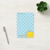 Post-it® Du bureau du mignon petit joyeux Doodle soleil (Bureau)
