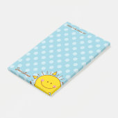 Post-it® Du bureau du mignon petit joyeux Doodle soleil (Incliné)