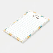 Post-it® Du Bureau Du Mignonne Motif D'Ananas Fille (Incliné)