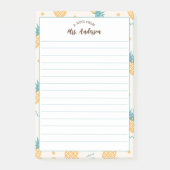 Post-it® Du Bureau Du Mignonne Motif D'Ananas Fille (Devant)