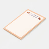 Post-it® Du bureau du papillon orange (Incliné)