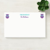 Post-it® Du bureau du pourpre personnalisé par hibou de (Bureau)
