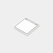 Post-it® du bureau ou ajouter le nom de l'enseignant simple (Incliné)