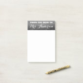 Post-it® Du professeur de typographie de tableau de bureau (Sur un bureau)