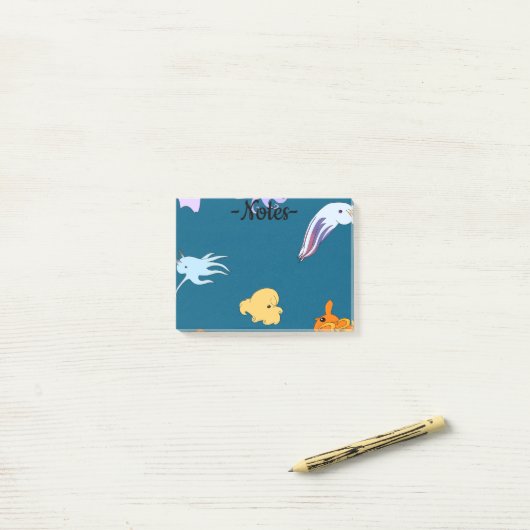 Post-it® Dumbo Octopuses (Sur un bureau)