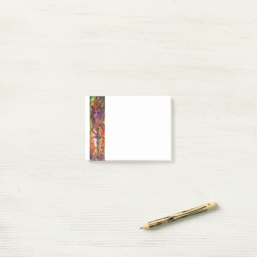 POST-IT® DURENDAL, ÉPÉE ROMANTIQUE ET ANGE (Sur un bureau)