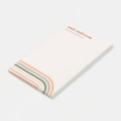 Post-it® Dusky Bold Retro Rainbow Desert Chic Blush Rust (Incliné)