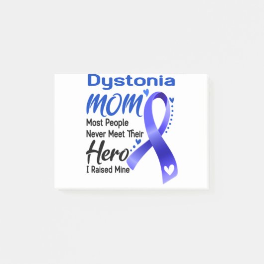Post-it® Dystonia Sensibilisation Mois Ribbon Cadeaux (Devant)