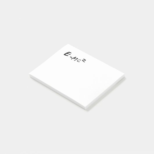 Post-it® E=MC2 E égale MC carré (Incliné)