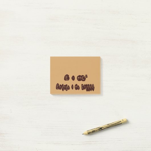 Post-it® E=MC Café (Sur un bureau)