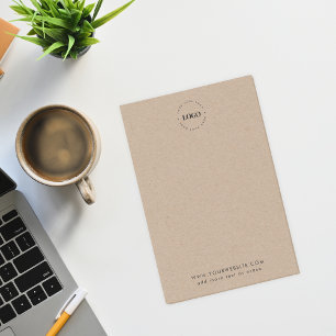 Post-it® Earthy Kraft Votre Logo Professionnel Personnalisé