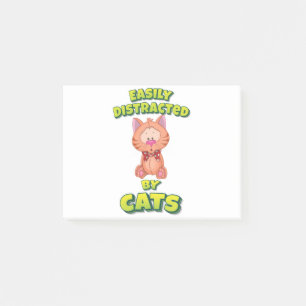 Post-it® Easily Distracted By Cats