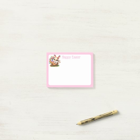 Post-it® Easter Bunny Notes (Sur un bureau)