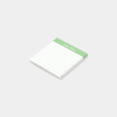 Post-it® Easy Read Classic Sage Green Lined Personalized (Incliné)