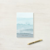 Post-it® Eau bleu mer Abstraite (Sur un bureau)