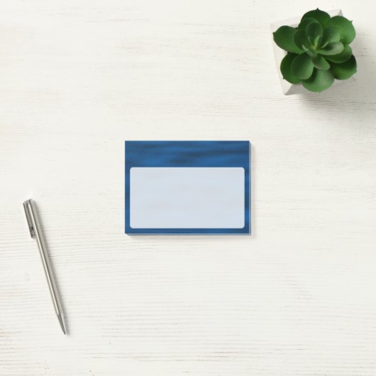 Post-it® Eau Bleue Foncé Ondes (Bureau)
