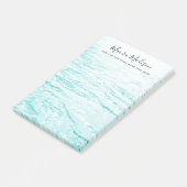 Post-it® Eau étincelante bleue d'Aqua (Incliné)