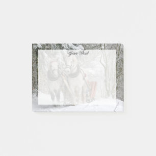Post-it® Ébauche Cheval Noël Personnalisé