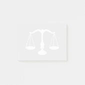 Post-it® Échelle blanche de justice (Devant)
