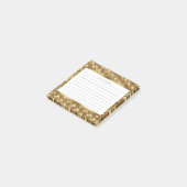 Post-it® Échelles de sirène d'or personnalisées 3x3 (Incliné)