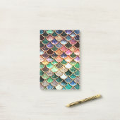 Post-it® Échelles de sirènes de Parties scintillant de luxe (Sur un bureau)