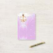 Post-it® ÉCHELLES D'OR JURIDIQUE, Rose Ultra Violet (Sur un bureau)